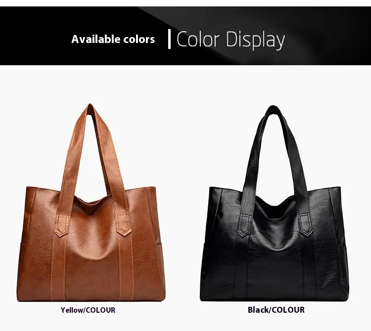 Large Capacity Commuter's All-matching Portable And Fashion Shoulder Bag Casual Tote Bag Autumn And Winter Fashion Handbag