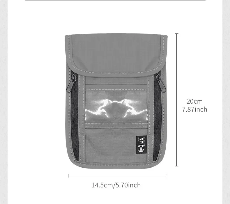 Multiple Card Slots With Anti-degaussing Radiation-proof Bank Anti-theft Card Storage Bag