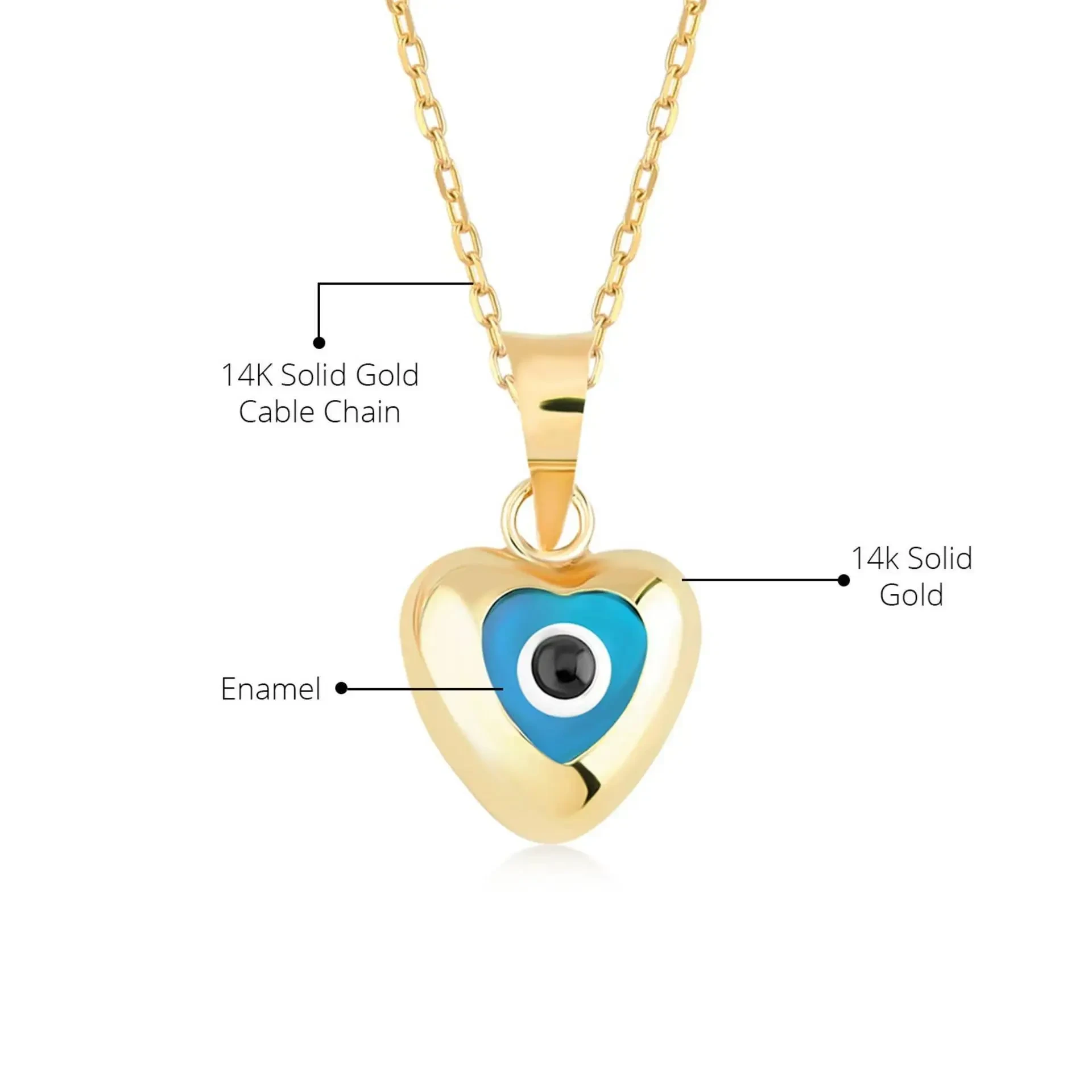 European And American Devil's Eye Zircon Necklace