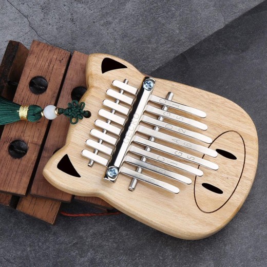 Camphorwood keyboard percussion instrument (Kalimba)