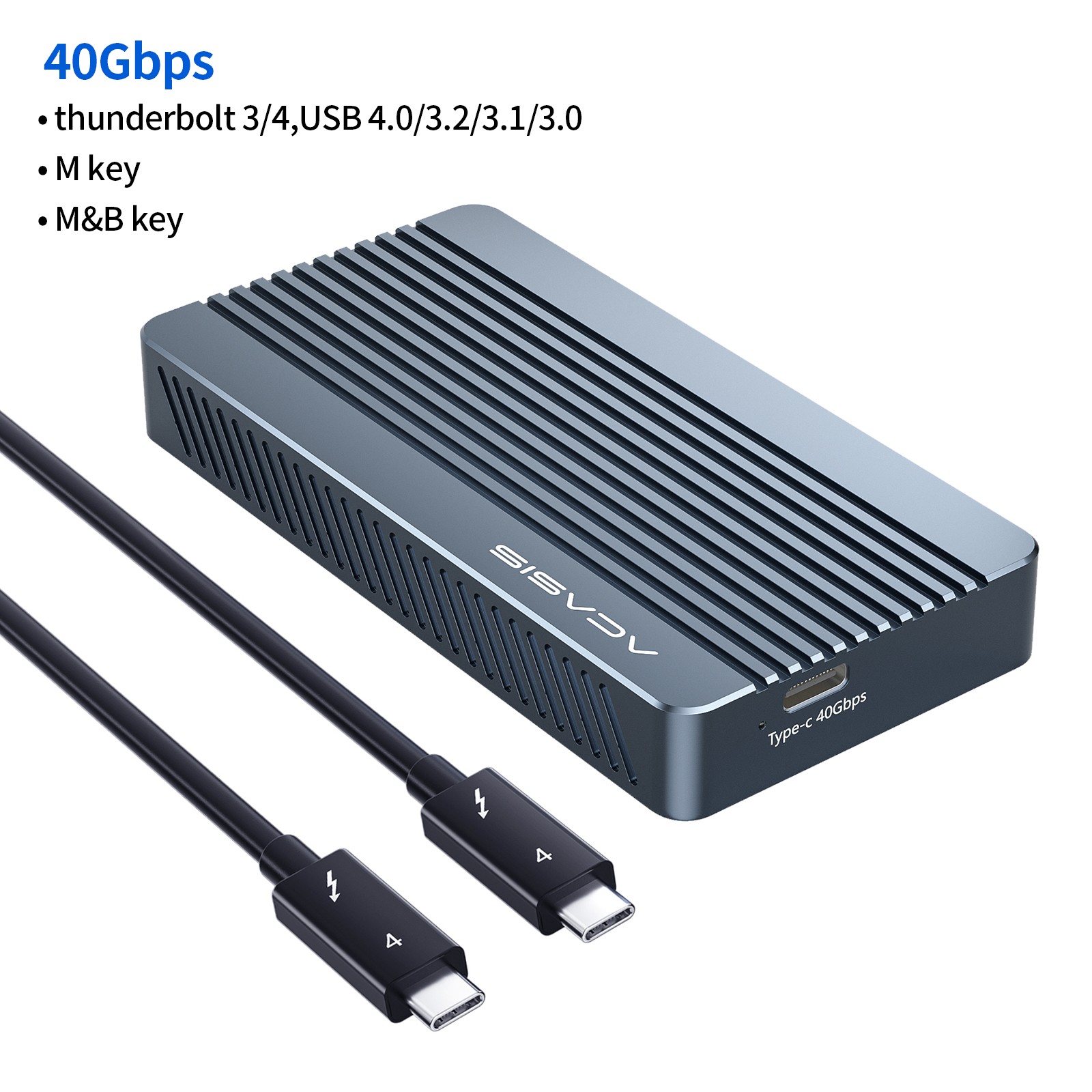 ACASIS 40Gbps USB 4.0 SSD Case - Thunderbolt NVMe M.2 Enclosure for 8TB High-Speed Storage