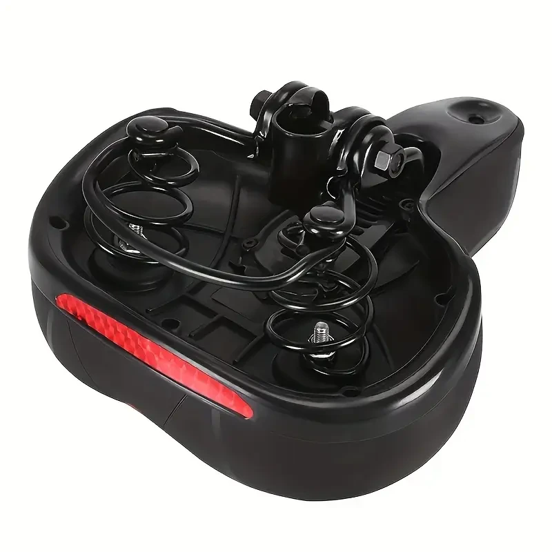Wide Bicycle Seat Comfort for Men Women with Dual Shock Absorption