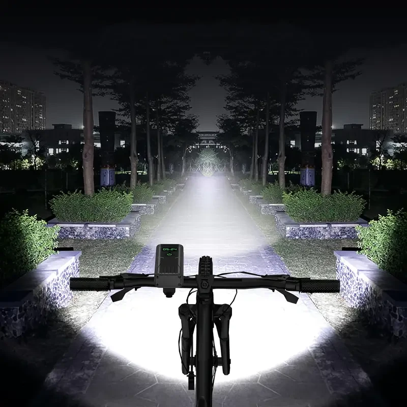 Smiling Shark 1pc Super Bright Rechargeable Bicycle Headlight