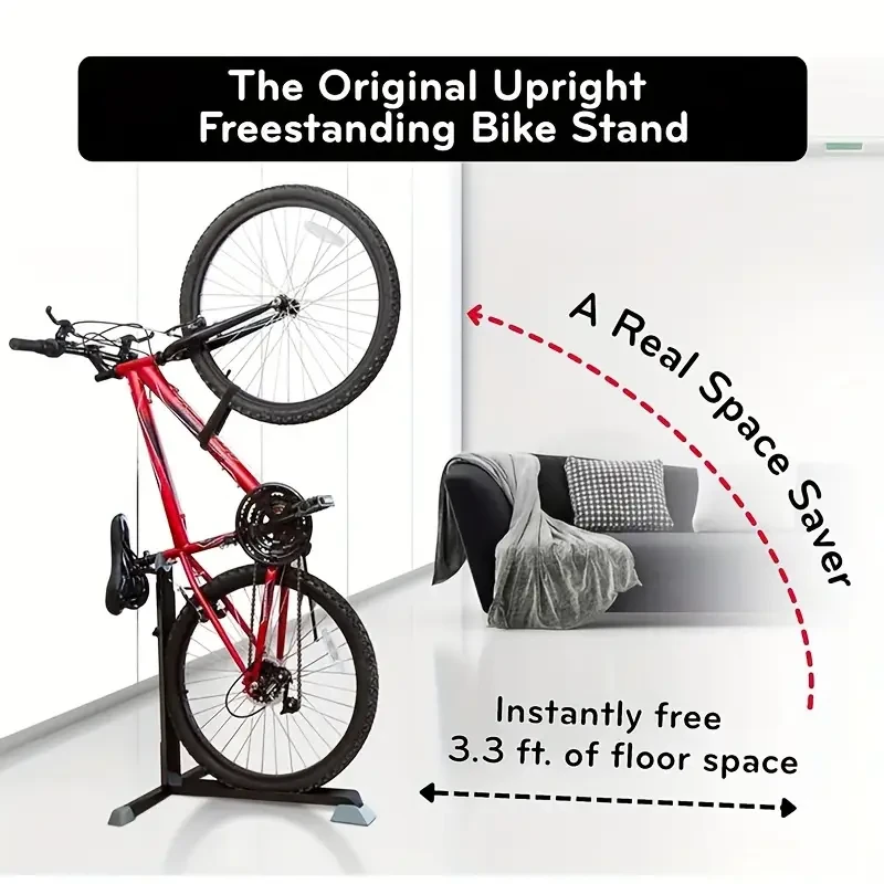 Bicycle Stand Vertical Storage Rack, Portable And Stationary Space
