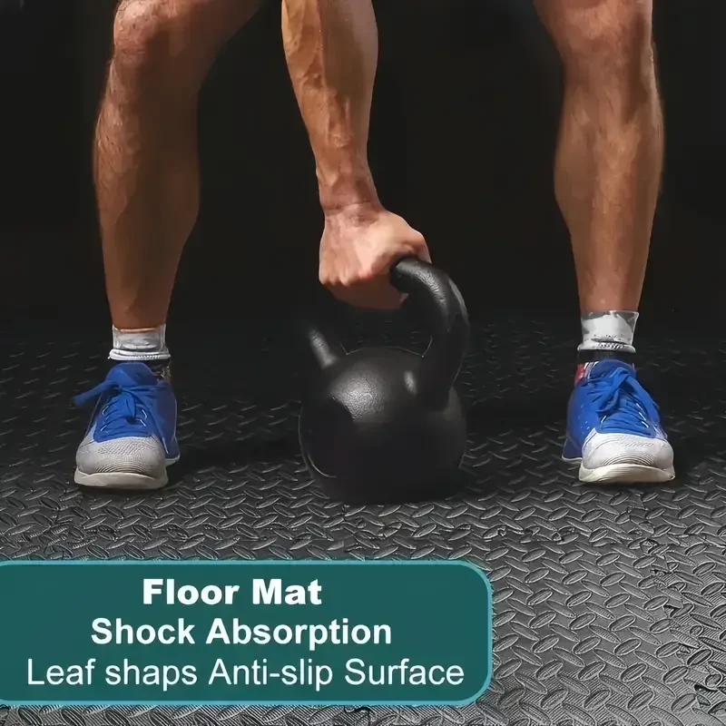 100pcs Premium Gray EVA Foam Floor Mats - Waterproof, Anti-Slip, Shock Absorption, 30.48x30.48 cm, Thick & Upgraded for Enhanced Durability in Home & Commercial Fitness Spaces