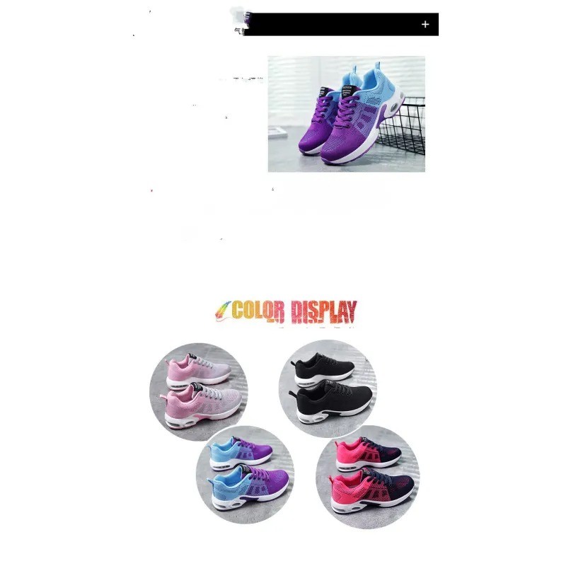 Women's Breathable Lightweight Cushioned Lace-Up Sneakers