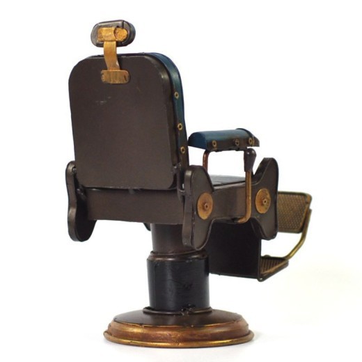 Creative Cashier Tin American Barber Shop Chair Model
