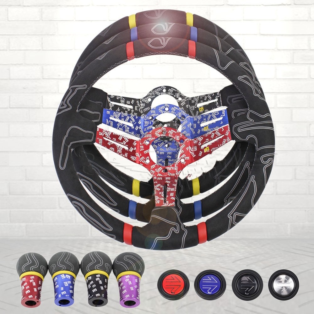 Matte Leather Graffiti 14-inch Modified Steering Wheel