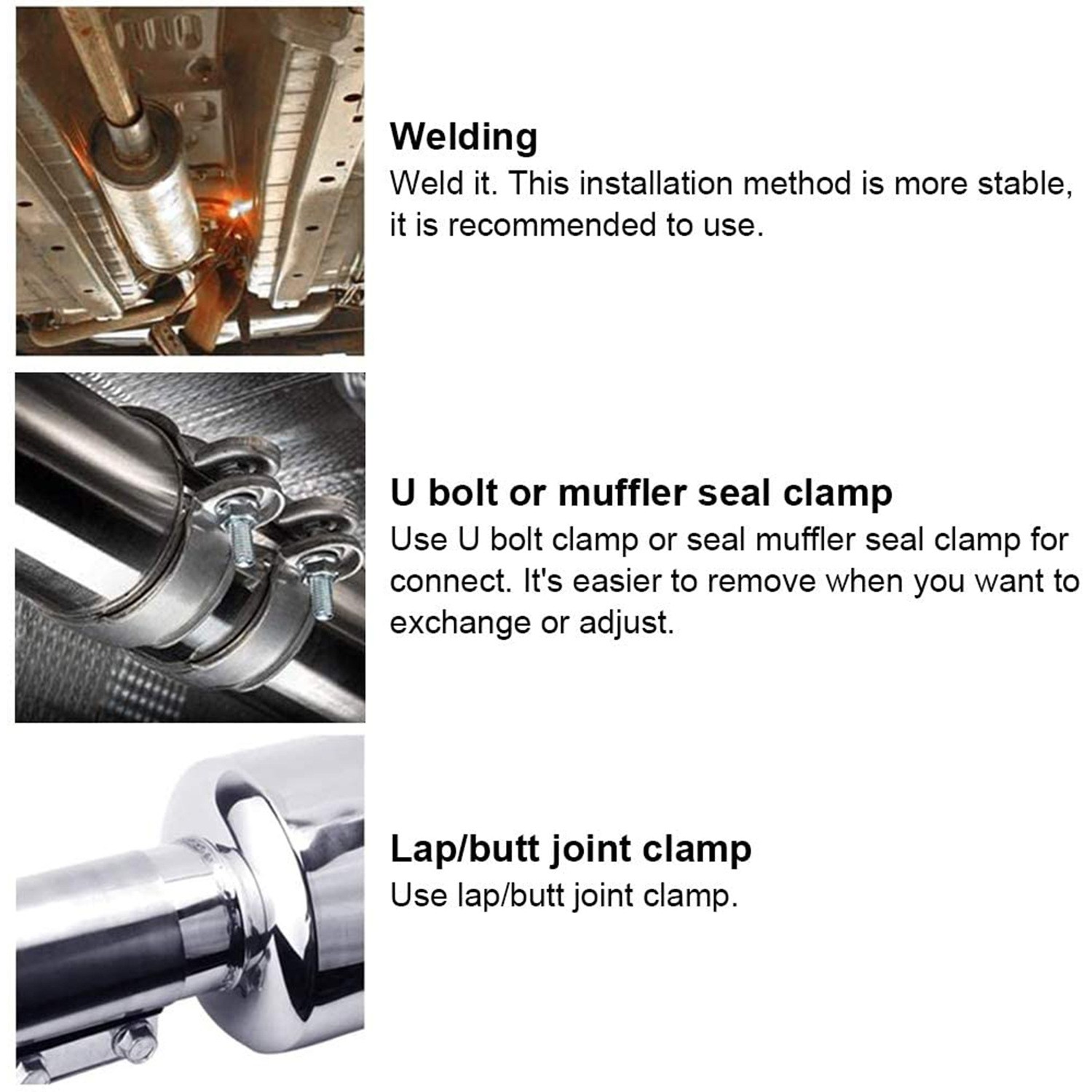 Car Modification Exhaust Pipe Stainless Steel Tail Drum