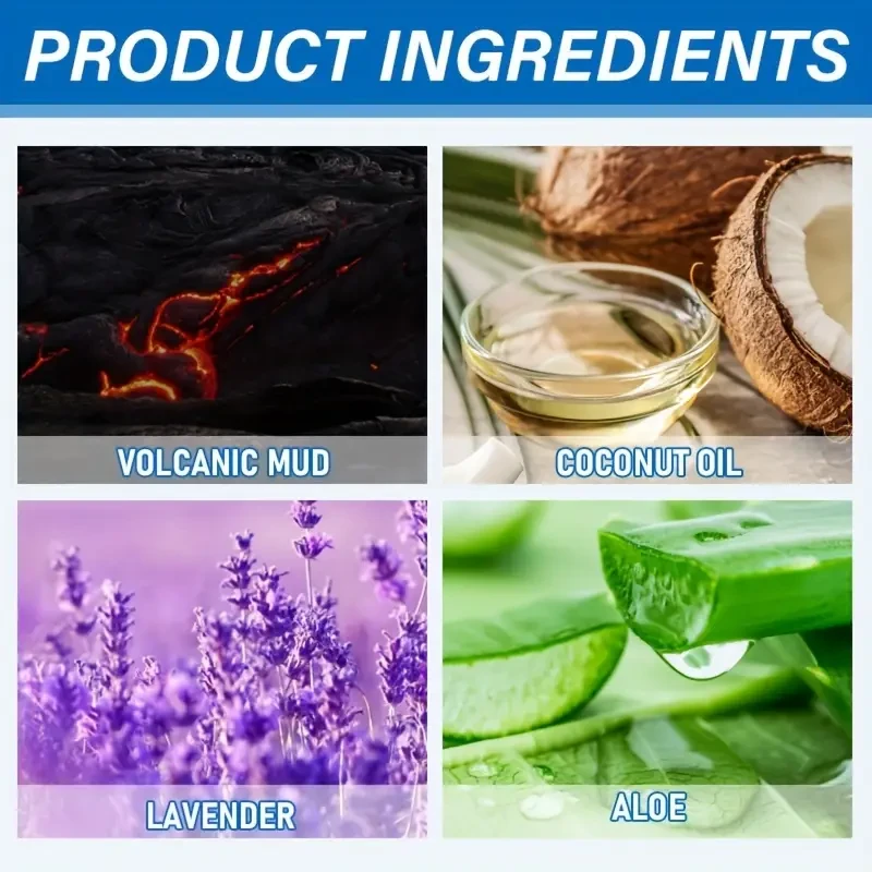 Men'S Skin Care Set Contains Volcanic Mud Cleanser, Strong Adsorption, Rich Foam, Deep Cleansing, Snow Mountain Cream, Mild Ingredients, One Touch of Absorption, Moisturizing, Care for The Skin, Making The Skin Smoother And More Delicate