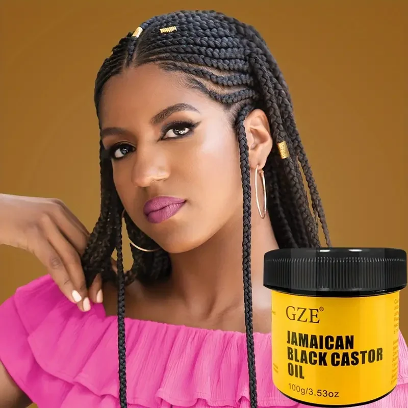 2pcs/Set Jamaican Black Castor Oil, Strengthens Hair And Scalp Care