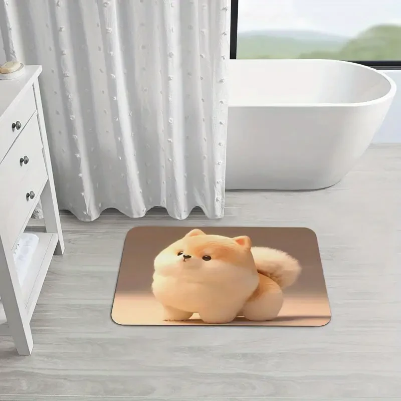 Purchase Products Like Diatomaceous Earth Bath Mats, Bathtub Mats, a Cute Little Dog, New Year Gifts, Valentine'S Day Gifts, Stylish Themed Kitchen, Living Room, And Bathroom Mats. These Mats Have Super Absorbent Properties, Quick-Drying Features, And Are