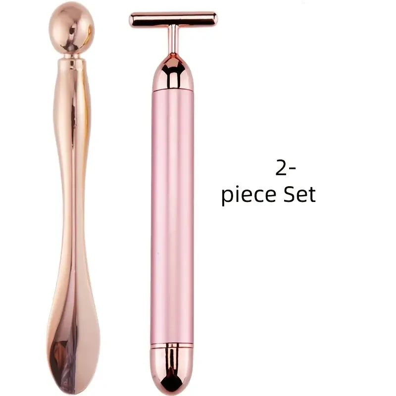 Electric T-shaped Beauty Roller For Face Lifting And Massaging