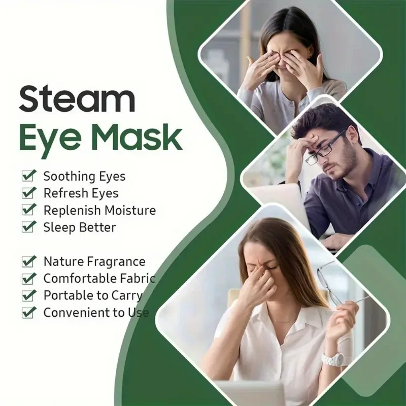 60pcs Soothing Steam Eye Masks