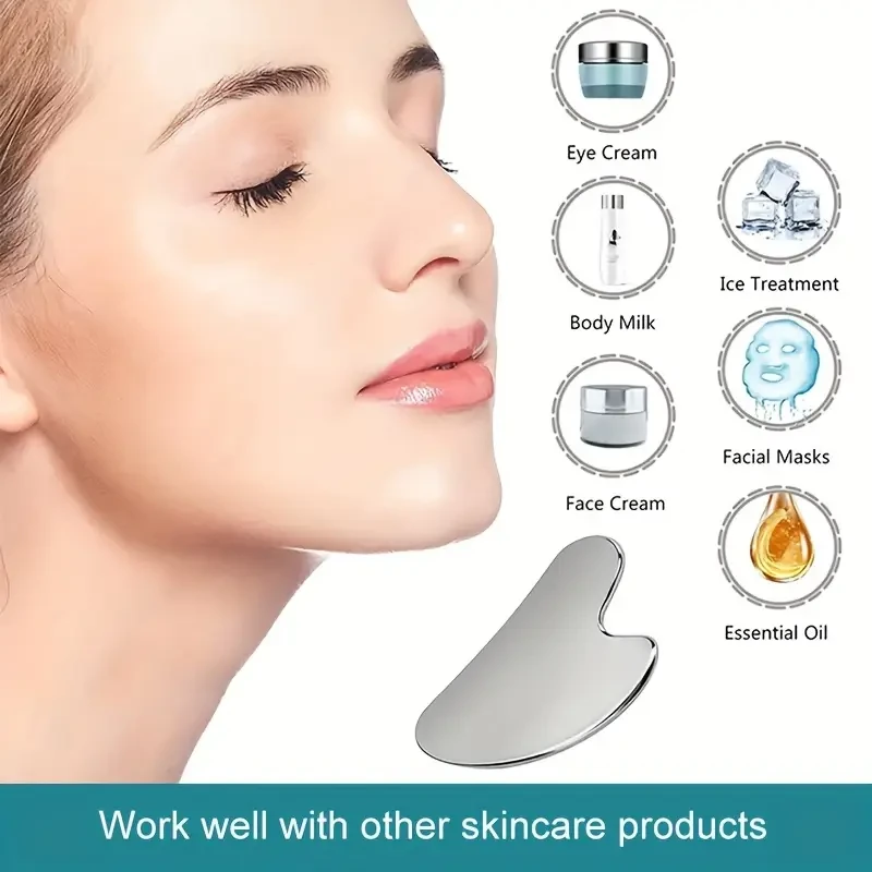 Premium Stainless Steel Gua Sha Facial Tool