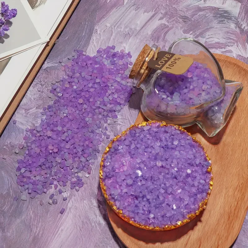 Hot Selling Bath Salt Gift Box Set Creative Gift Set Purple Crystal Theme Mother's Day Valentine's Day Best Friend Birthday Gift Shower Tablets