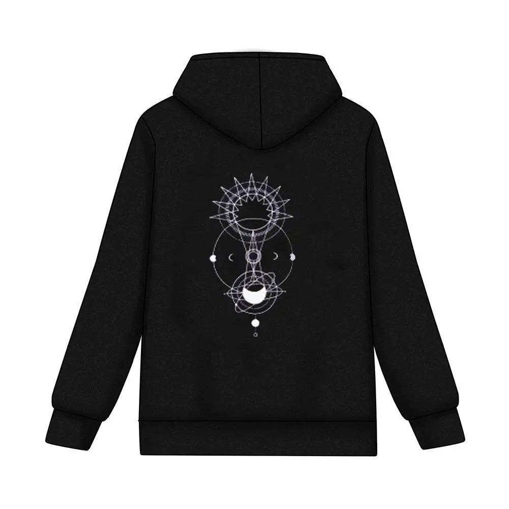 TV Series  The Eclipse First Khaotung Cosplay Black Hoodie Unisex Adult Sweatshirt Coat Winter Warm Pullover Lovers Costume