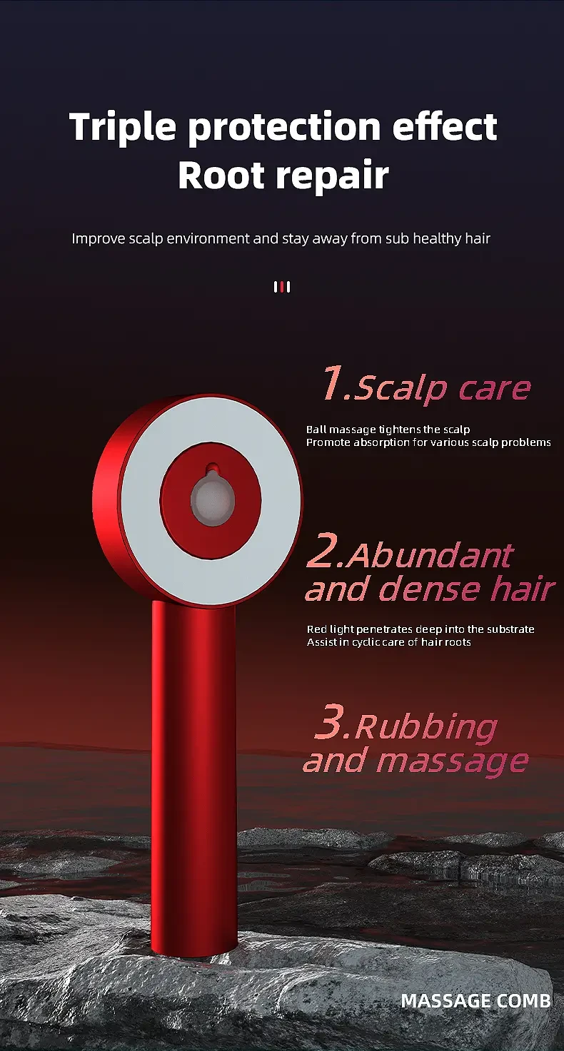 Multi Functional Massage Comb: Advanced Electric Scalp Massager Comb for Hair Growth, Automatic Scalp Massager, and Enhanced Oil Infusion Technology for Scalp Health