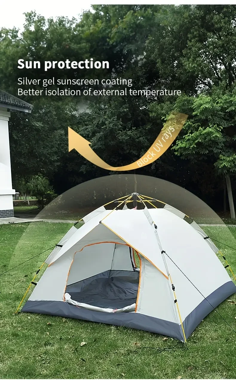 Portable Automatic Quick-opening Tent, Family Camping Tent, Outdoor Hiking Tent Christmas Gift
