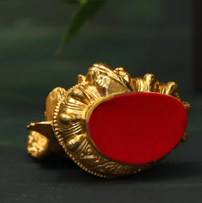 Golden Buddha statue with yellow fortune