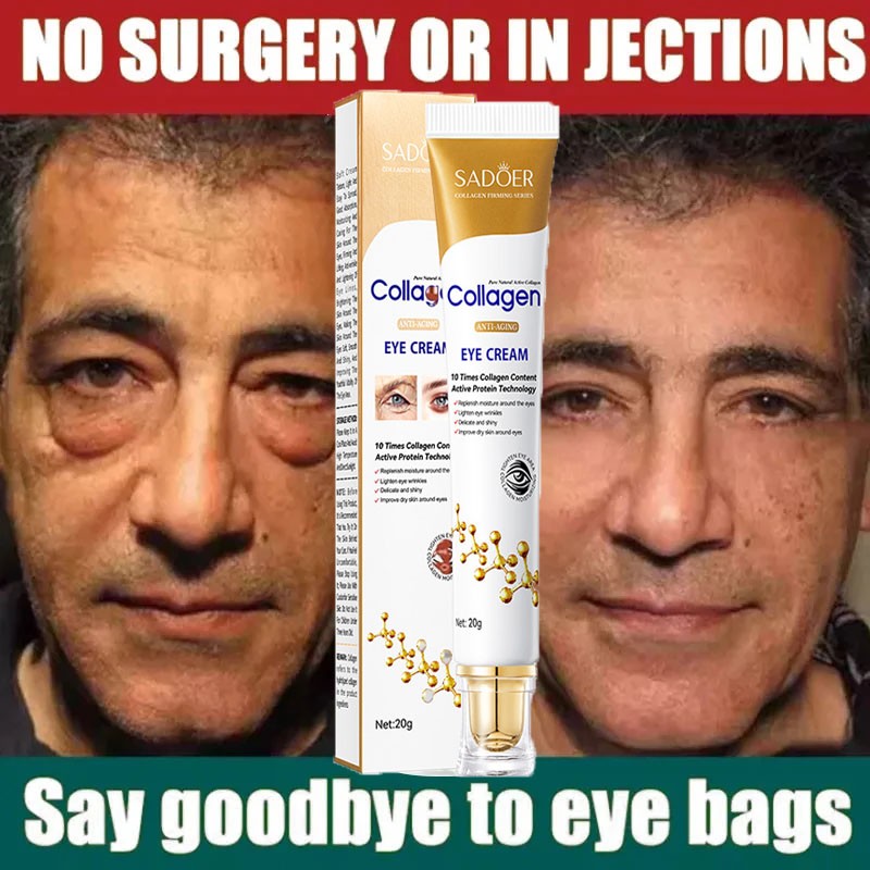 Instant Eye Bag Removal Cream - Collagen Anti-Wrinkle, Firming, Brighten Eye Care