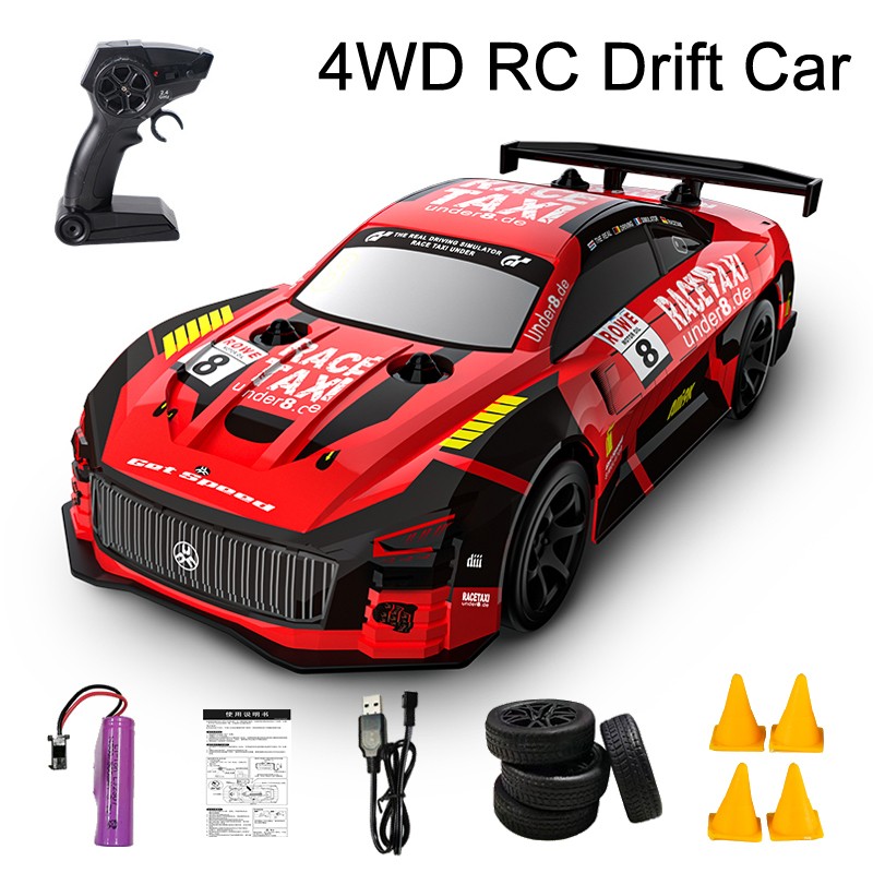 JJRC Q165 4WD Drift RC Car - 1:18 Remote Control GTR Racing Car