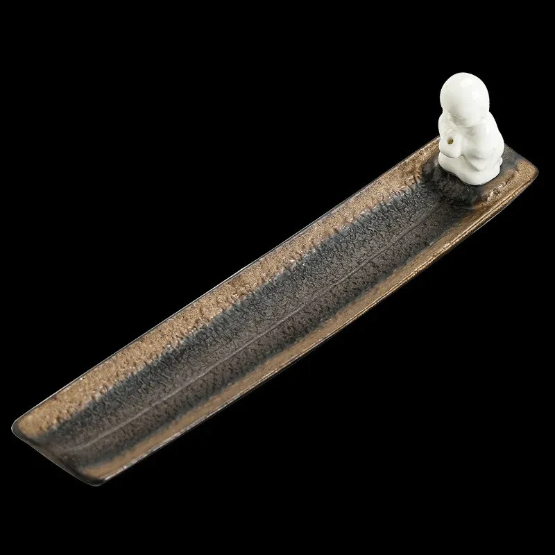 Creative Ceramic Handicrafts Little Monk Incense Insert Ornaments