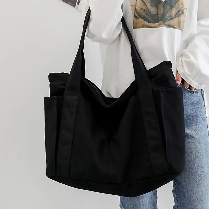 Spacious Canvas Tote Bag