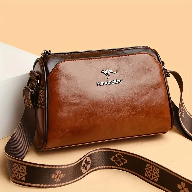Fashion Solid Color Crossbody Bag