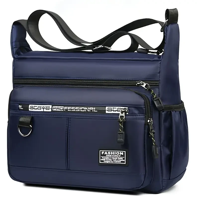 Oxford Cloth Waterproof Large Capacity Crossbody Bag For Men