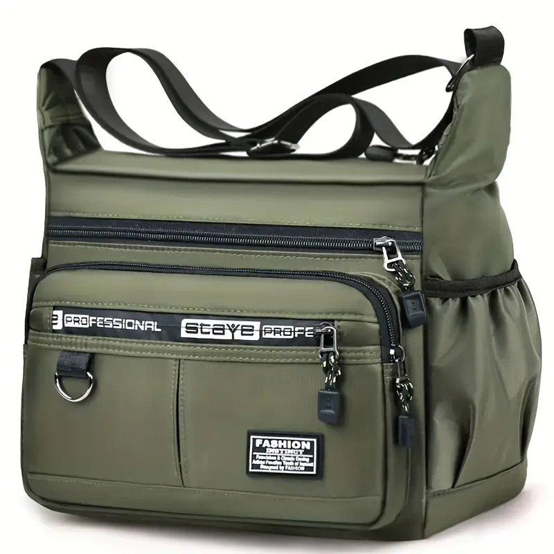 Oxford Cloth Waterproof Large Capacity Crossbody Bag For Men