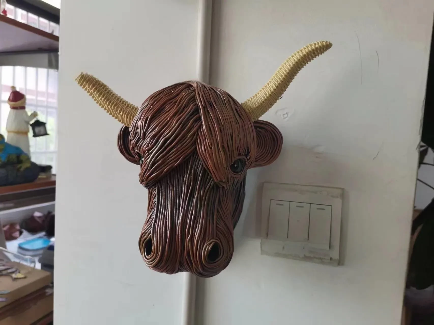 Resin Highland Trophy Head Home Decoration Ornaments