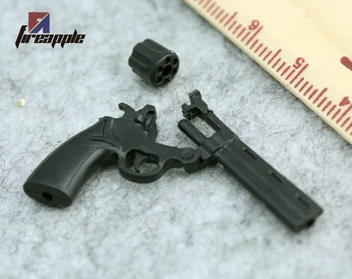 1/6 Scale Cole Python 357 Revolver 4D Gun Model - Action Figure Weapon Accessory