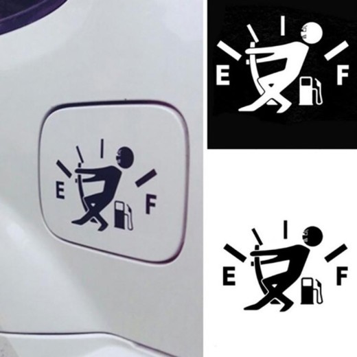 Funny Car Sticker Pull Fuel Tank Pointer Ef Fuel Tank Car Sticker Fuel Tank Vinyl Sticker Decal