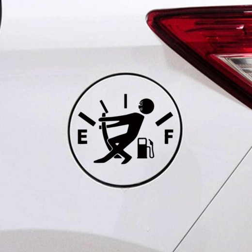 Funny Car Sticker Pull Fuel Tank Pointer Ef Fuel Tank Car Sticker Fuel Tank Vinyl Sticker Decal