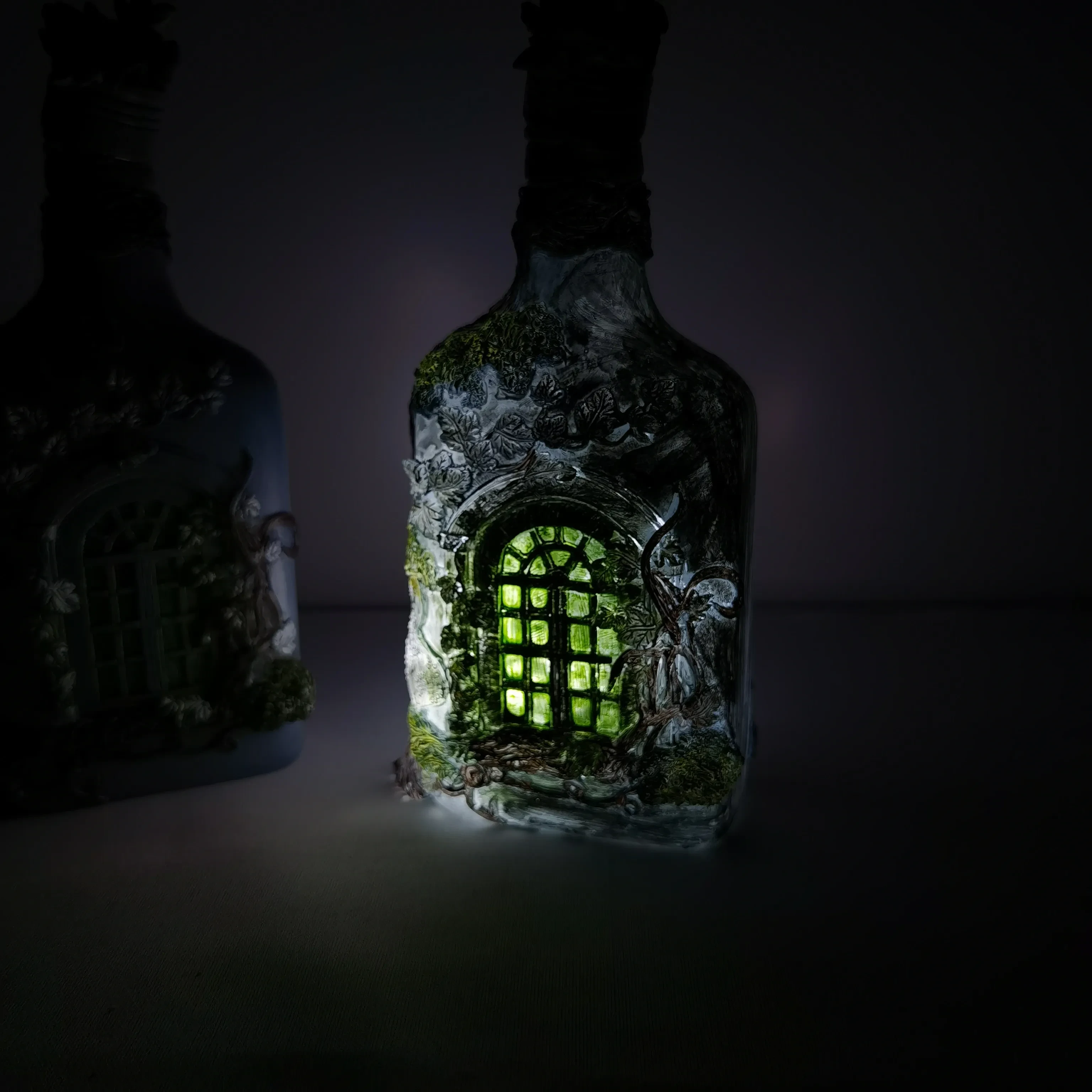 Luminous Wine Bottle Home Garden Decoration Resin Crafts