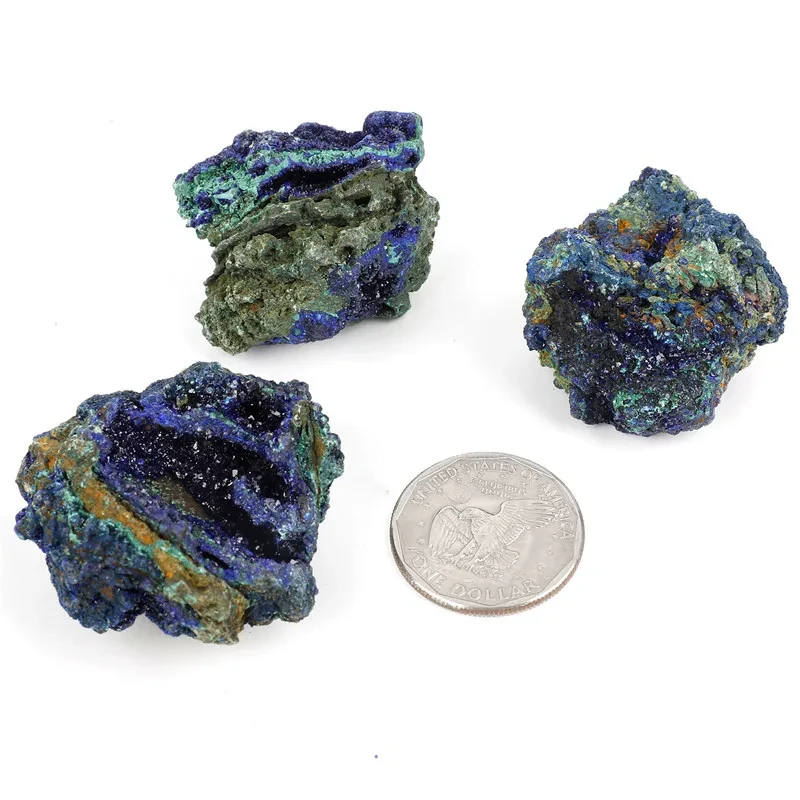 New Large Particle Natural Crystal Mineral Stone Azurite Stone Factory Wholesale Rough Stone Material