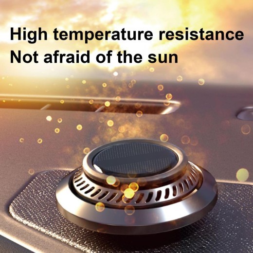 Car Air Freshener, Solar Rotating Car Essential Oil Diffuser, Car Interior Decor Accessories, Odor Eliminator For Car Office Home Car Aromatherapy Car Essential Oil Diffuser Auto Diffuser