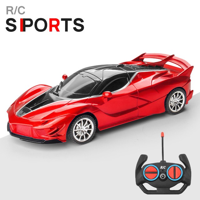1:18 RC Sports Car - LED Light, 2.4G Remote Control High-Speed Drift Car