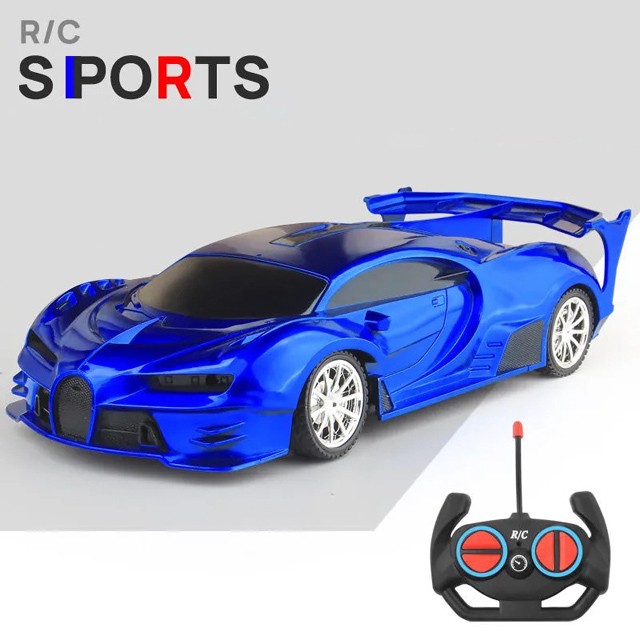 1:18 RC Sports Car - LED Light, 2.4G Remote Control High-Speed Drift Car