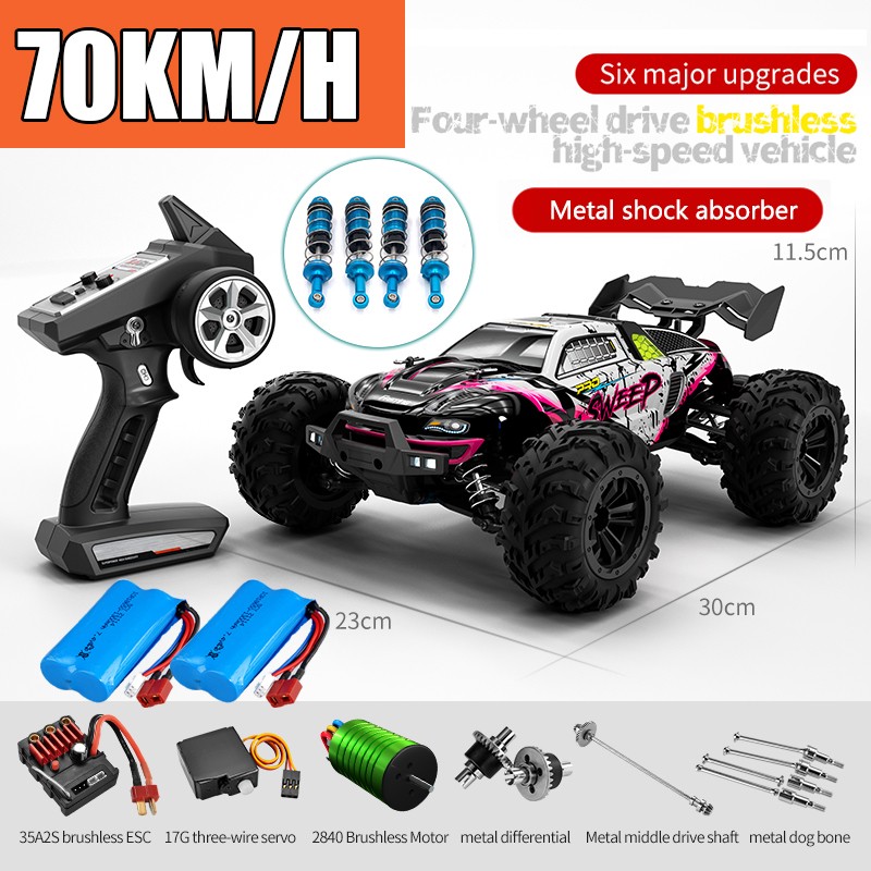 Off-Road 4x4 RC Car - High Speed 70KM/H Brushless 4WD Monster Truck