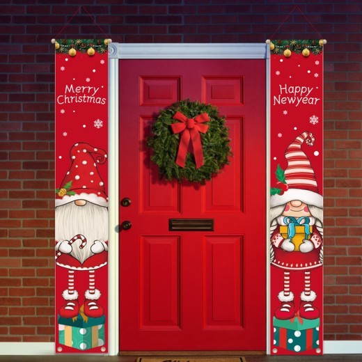 Christmas Decorations Couple Faceless Doll Pillow Gift Couplet