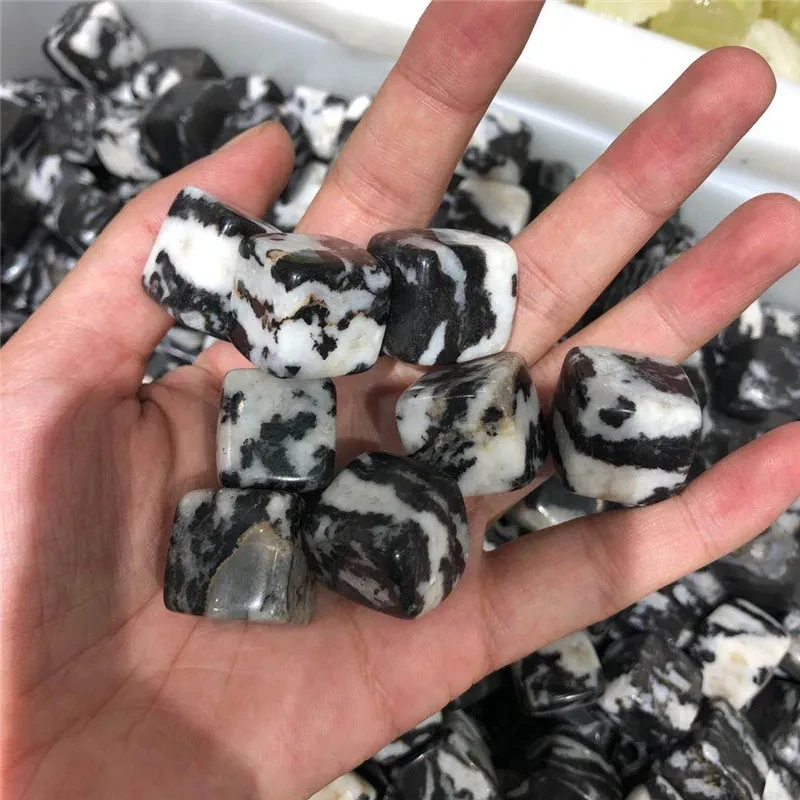 Flowerpot Natural Zebra Stone Crystal Block