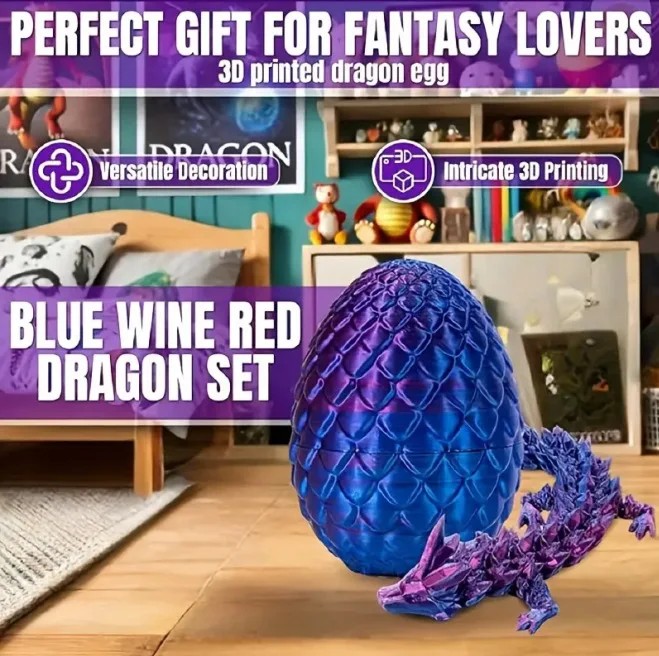 Creative Decompression Dragon Egg Chameleon Pendulum