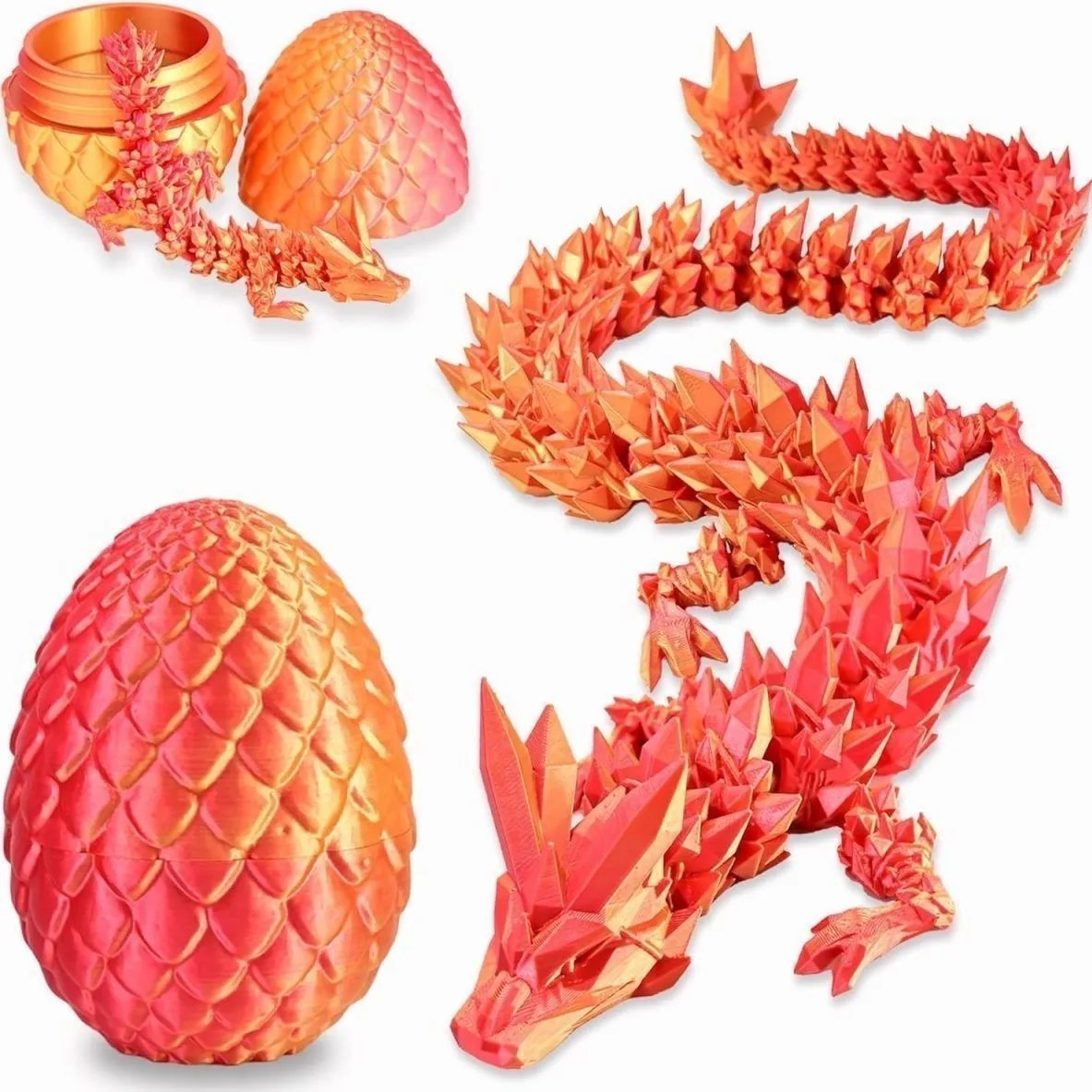 Creative Decompression Dragon Egg Chameleon Pendulum