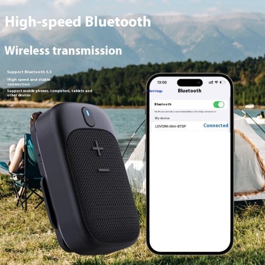 Lewoke Wireless Bluetooth Hiking Speaker Mini Speaker Portable Outdoor Camping Running Portable Subwoofer