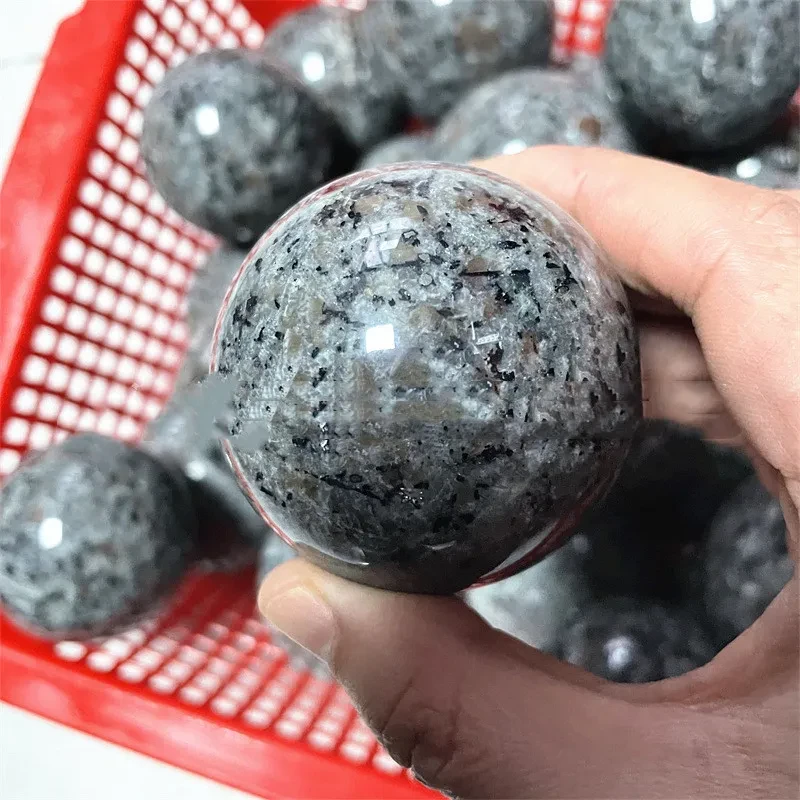 Natural Flame Stone Ball Crystal Rough Polished Home Decoration