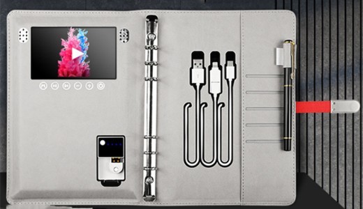 Multifunctional Wireless Charging Notebook MP4 Video