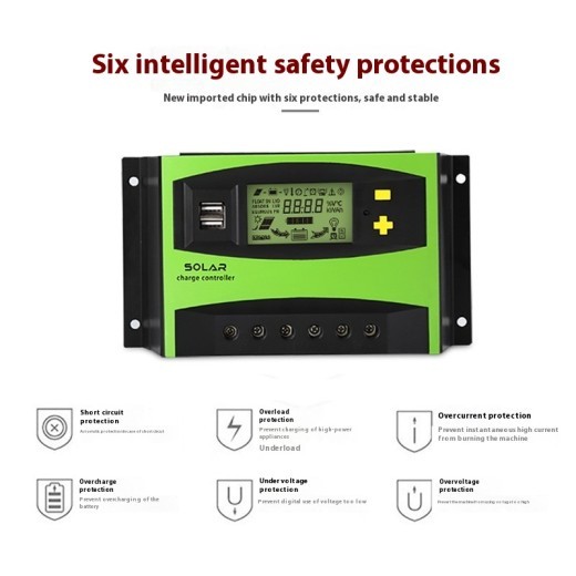 Solar Controller 12v24v20A-60A Photovoltaic Panel Controller