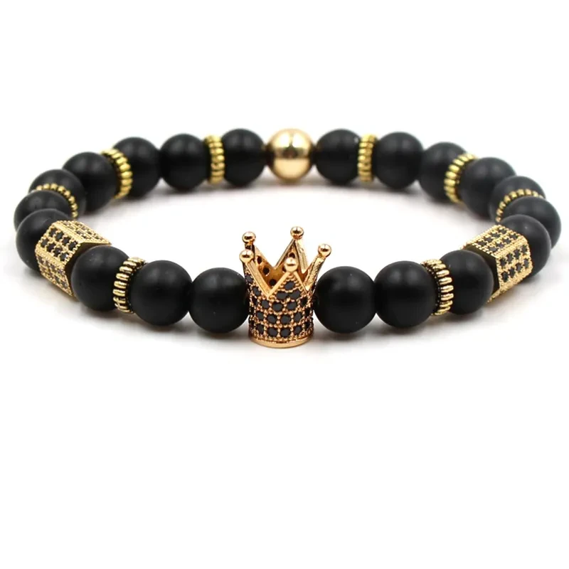 Volcanic Stone Crown Bracelet